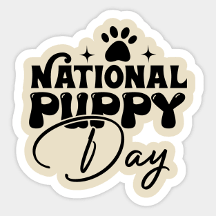 National-Puppy-Day Sticker